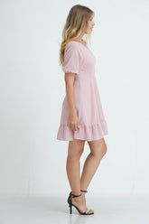 One Shoulder Frill Dress